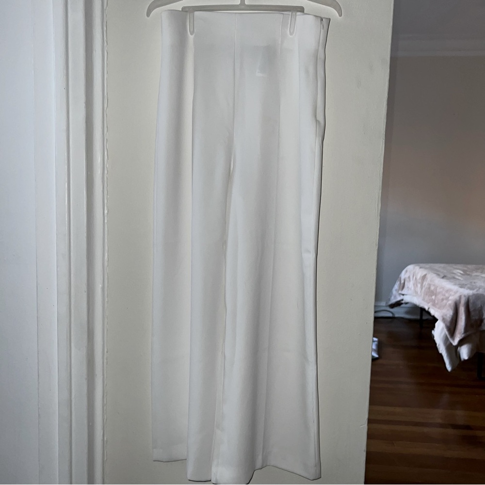 Zara White Pleated Pants